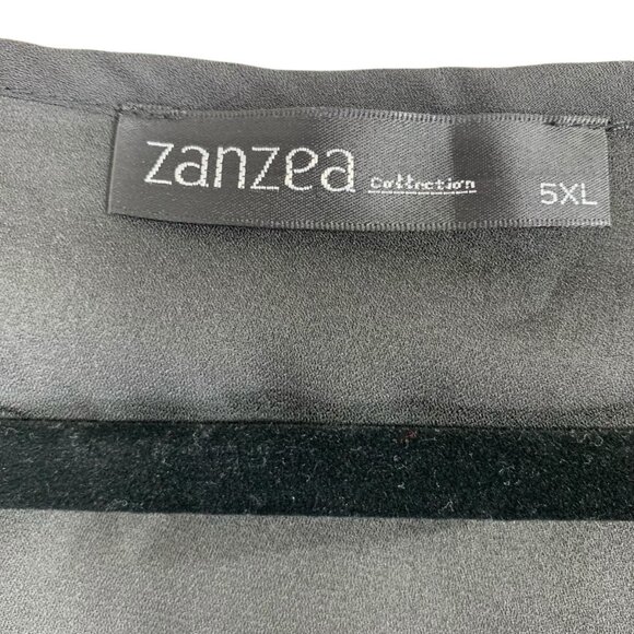 plus size sheer chiffon  black shrug bolero open front size 5X Zanzea - Picture 2 of 16